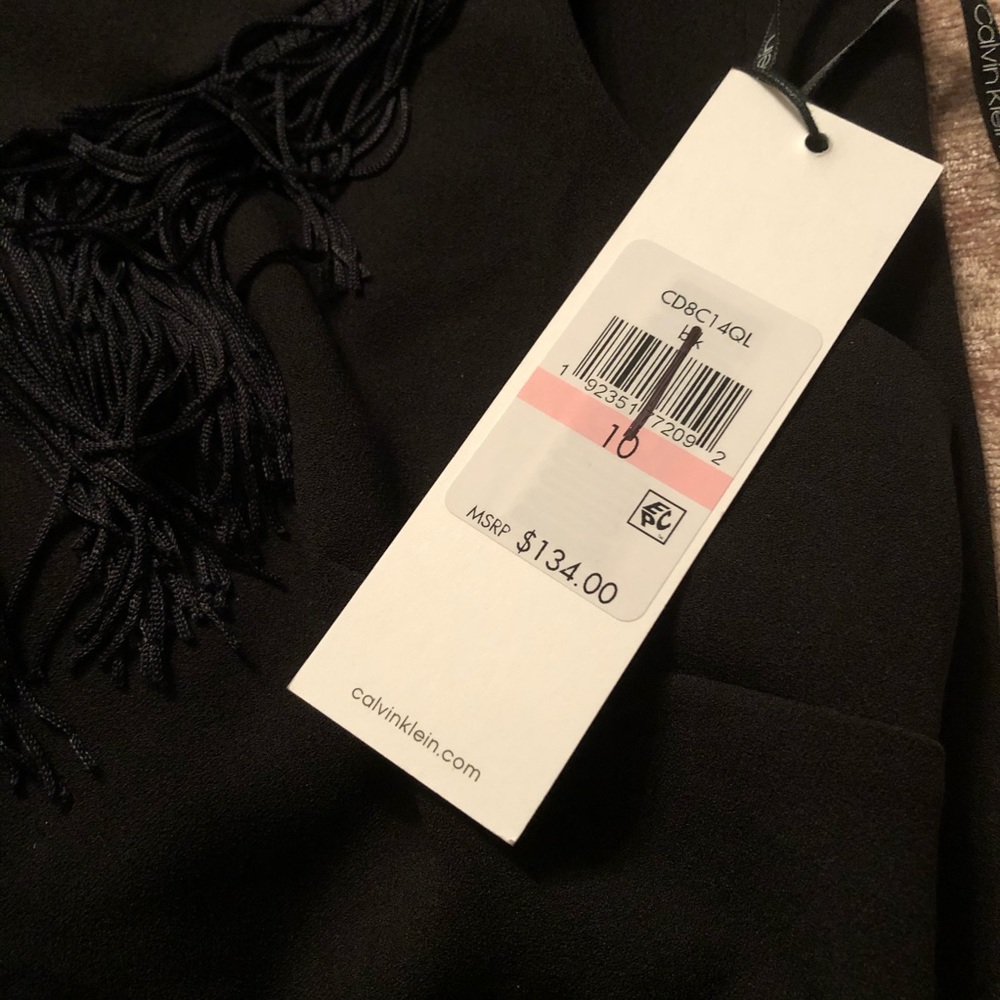 Calvin Klein Fringe Sheath Dress Size 2 4 8 & 10 - Picture 6 of 11